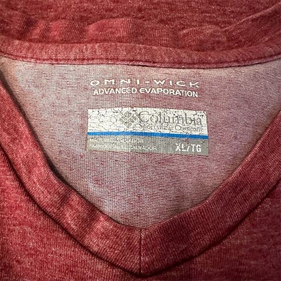 Columbia Men's Thistletown Park Crewneck Tee Red Heather Size XL - Picture 11 of 11